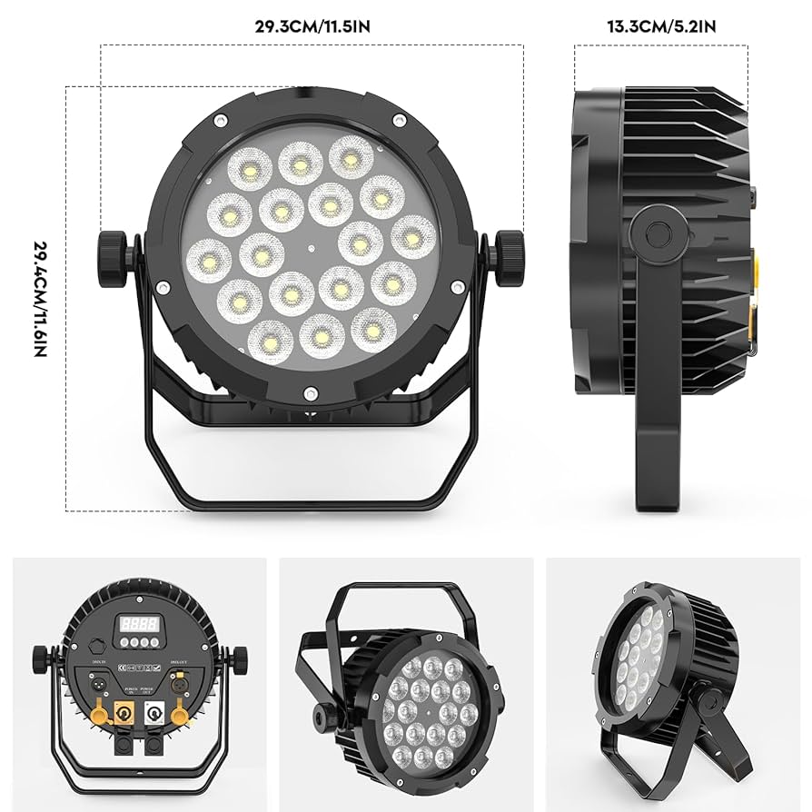 GrassyLeDioRX201 SN 18W LEDライト Amazon.com: LED Par Light IP67 Waterproof 18X18W RGBWA+UV